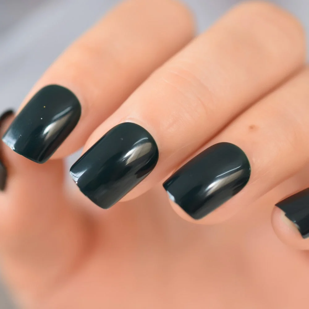 Beige French Nails White Tip Squoval False Nails Short Medium Size Ladies Artificial Manicure Tips for Daily Wear-Nail Inspo