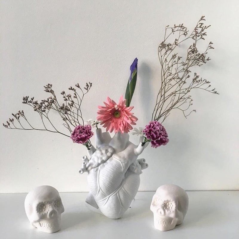 Abstract Heart Shape Flower Vase Craft Decorative Sculpture Home Decor