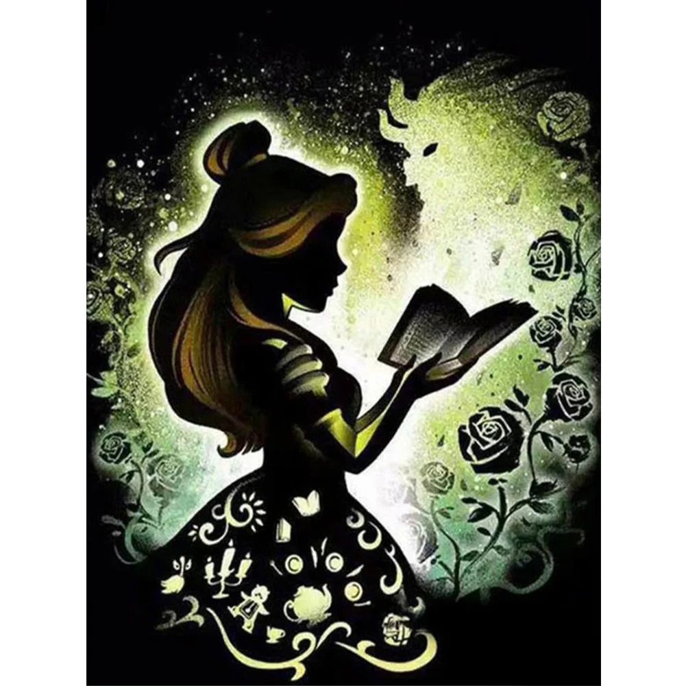 11ct Counted Cross Stitch - Princess Silhouette(40*50cm)