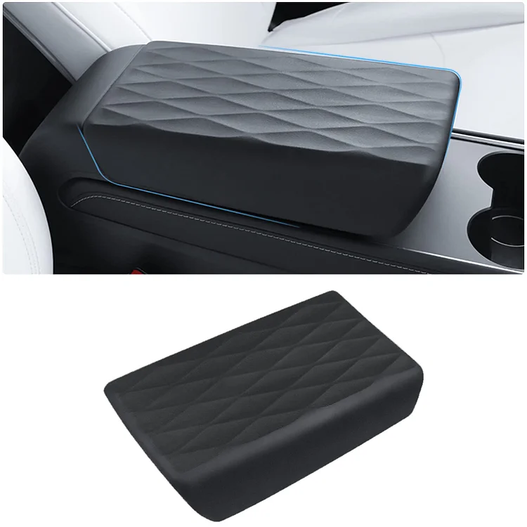 TPE Armrest Covers for Tesla Model 3 Model Y Center Console Protector Pad Automobile Waterproof Armrest Box Protector ITN Auto