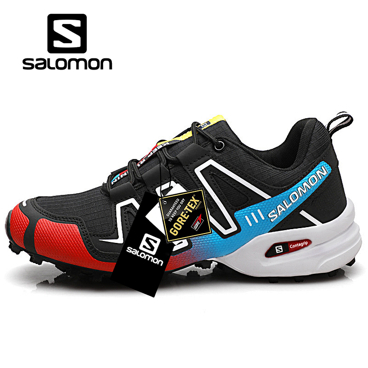 Buty trekkingowe Salomon® wykonane są z wodoodpornego i oddychającego materiału