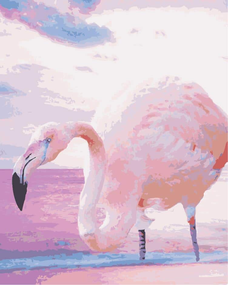 

Greater Flamingo – Paint By Numbers - 40*50CM, 501 Original