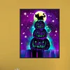 Diamond Painting-DIY Full Round Drill Jack O Lantern Black Cat(40x50cm)