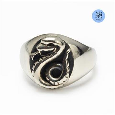 YOY-Moon Malfoy Family Badge Snake 925 Silver Ring