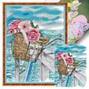 Romance By Sea-14CT Stamped Cross Stitch 33*44cm/12.99*17.32in tapestrymarket