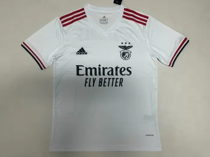 Fan Version 2021-2022 Benfica Away White Soccer Jersey Football Shirt