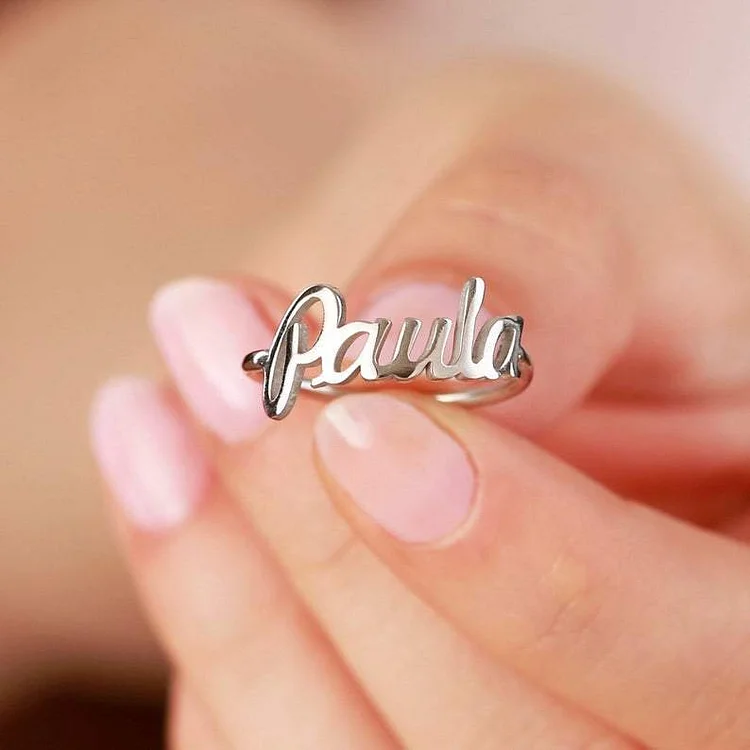 Personalized Name Ring Stackable Custom Rings