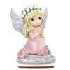 Diamond Painting Wooden Christmas Precious Moment Doll Desktop Decor Ornaments For Christmas Gifts