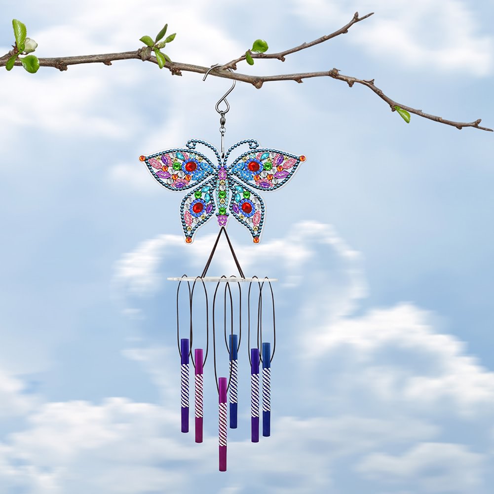 Acrylic Wind Chime Bell Pendant DIY Diamond Painting Mosaic Kit