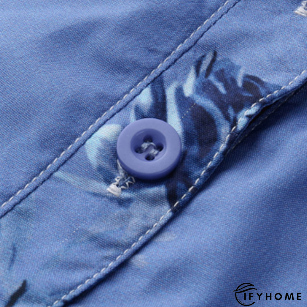 Women Floral Short Sleeve Casual Summer Blouse | IFYHOME