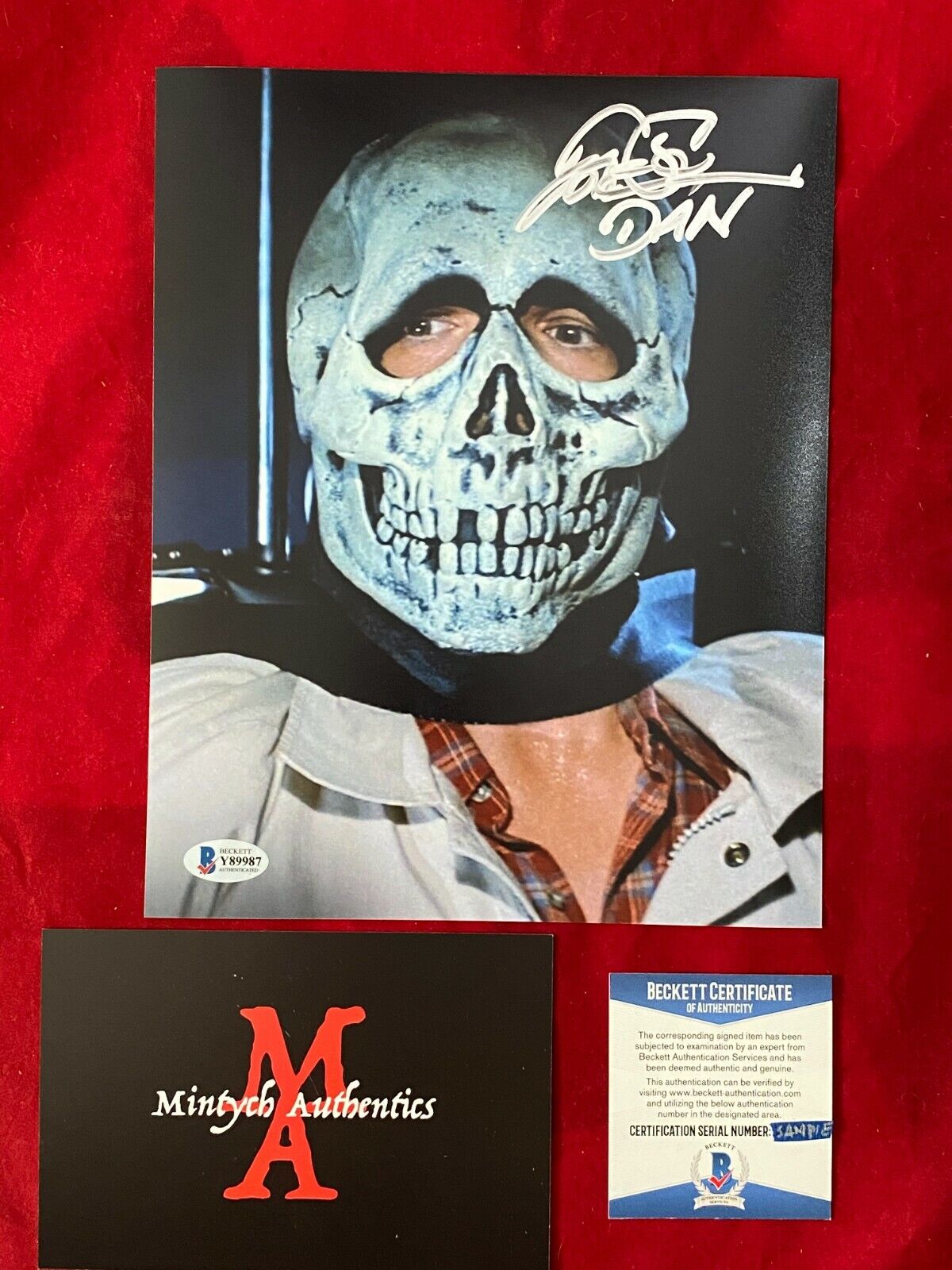 TOM ATKINS AUTOGRAPHED SIGNED 8x10 Photo Poster painting! HALLOWEEN III, BECKETT COA! HORROR!