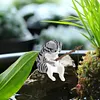 Fishing Cat Ornament Mini Cat Figurine Home Car Interior Decoration (7Pcs)