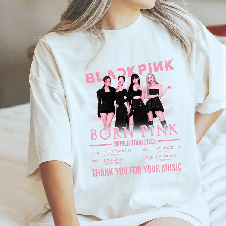 BLACKPINK World Tour BORN PINK North America Encore Fans T-shirt