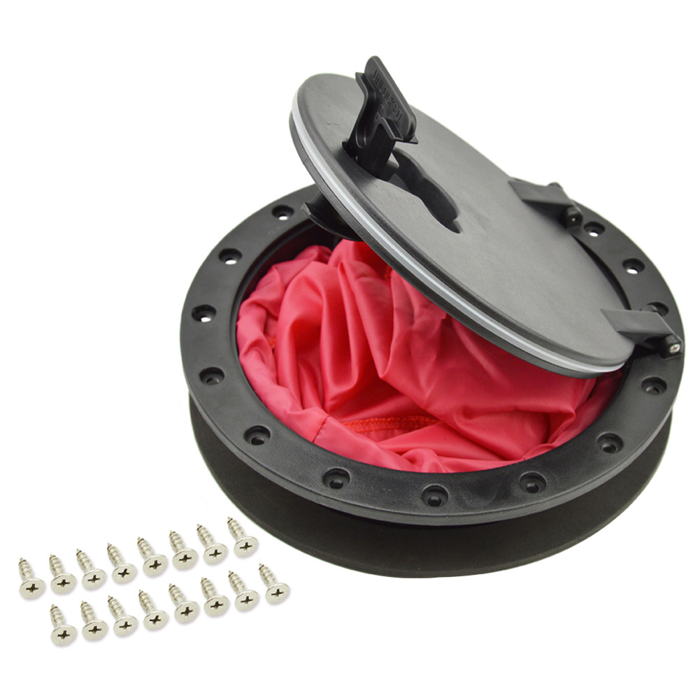 

8 inch Round Hatch Cover Kayak Canoe Deck Plate Kit w/ Screws Storage Bag, 501 Original