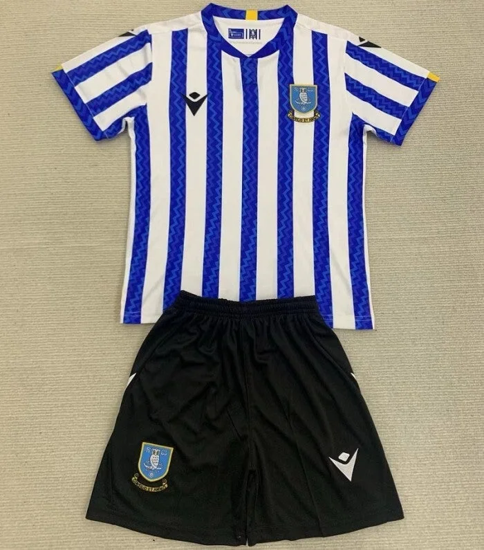 Kids version Sheffield Wednesday 24/25 Home Jersey 1:1 Thai quality