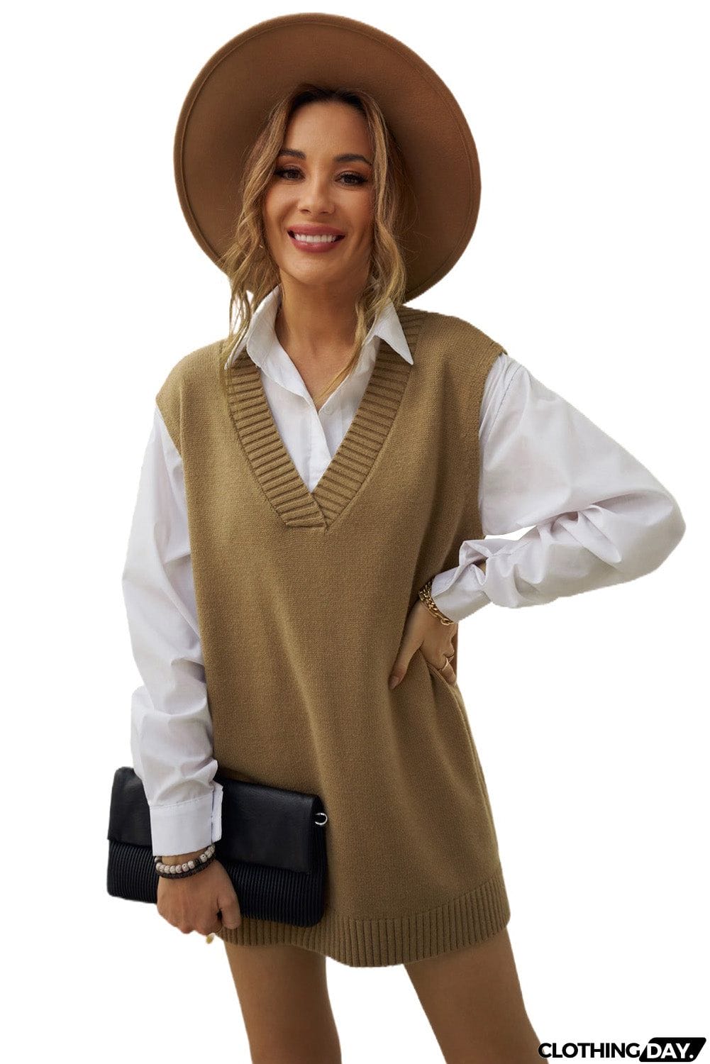 Knit Pullover Vest Sweater