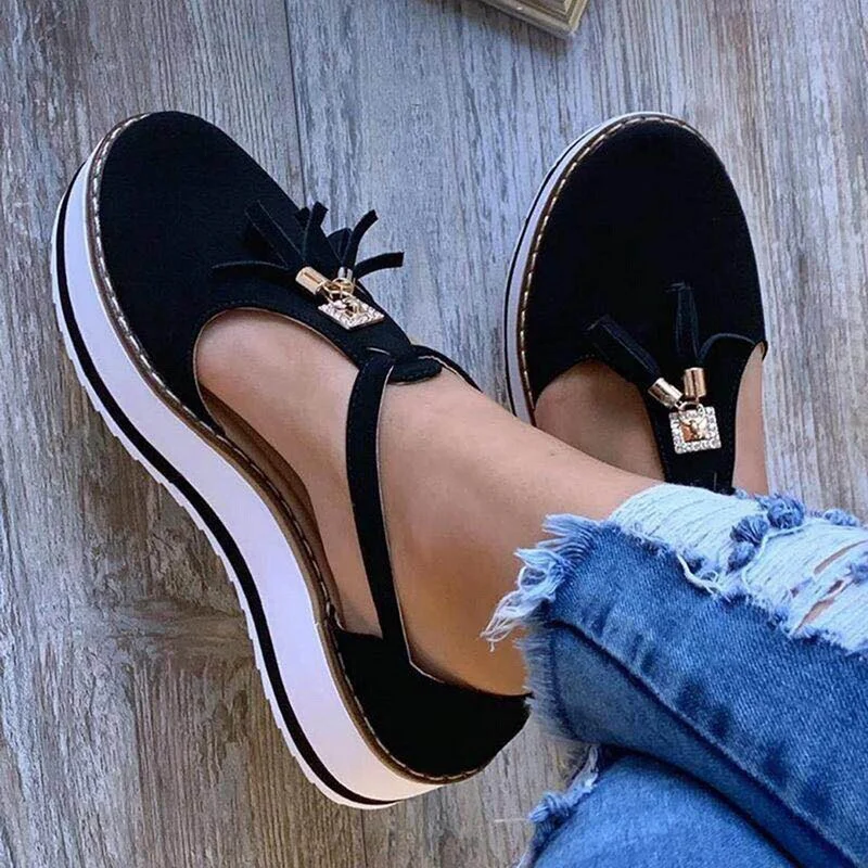 Women Sandals 2021 Summer Vintage Wedge Shoes Pumps Chunky Mid Heels Plus Size Open Toe Shoes Female Flats Platform Sandals
