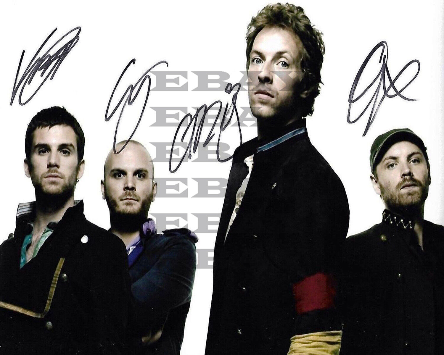 COLDPLAY Autographed signed 8x10 Photo Poster painting Reprint