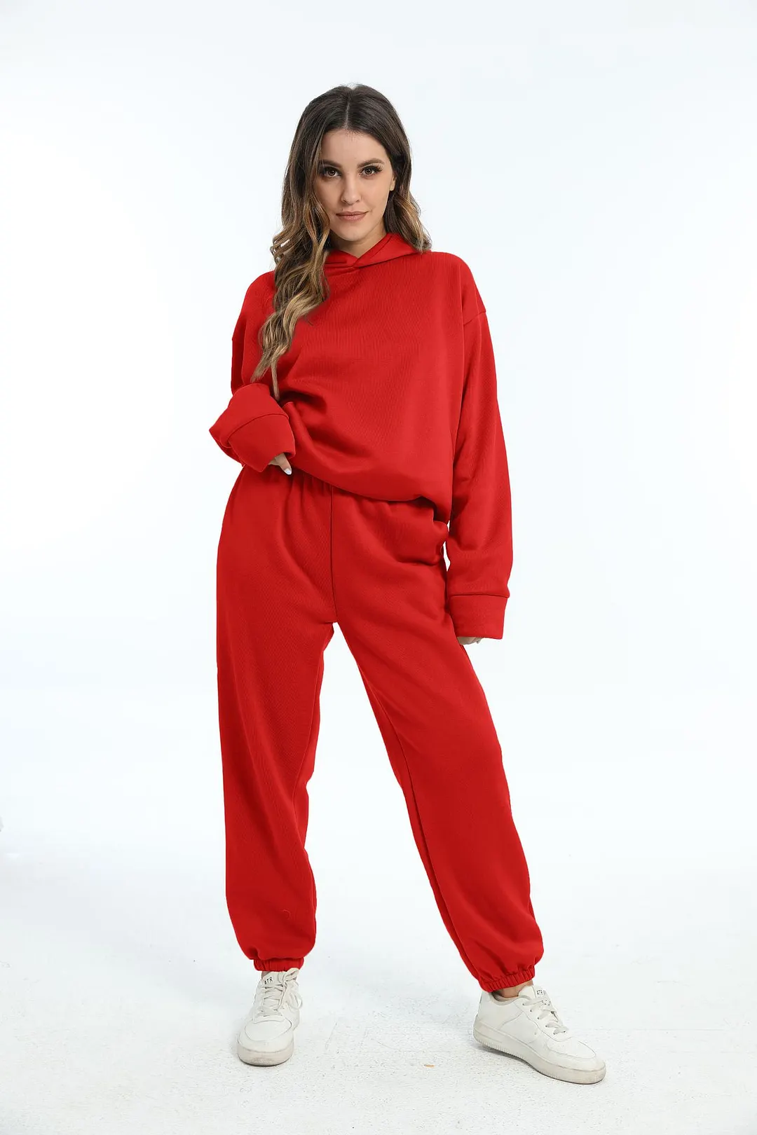 Nigikala Nigikala And Winter Women's Casual Fashion Thick Long-Sleeved Trousers Two Sets