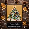 (25x25cm)DIY Pearl Painting Xmas Framed Handmade Pearl Material Art Kit Living Room Decor