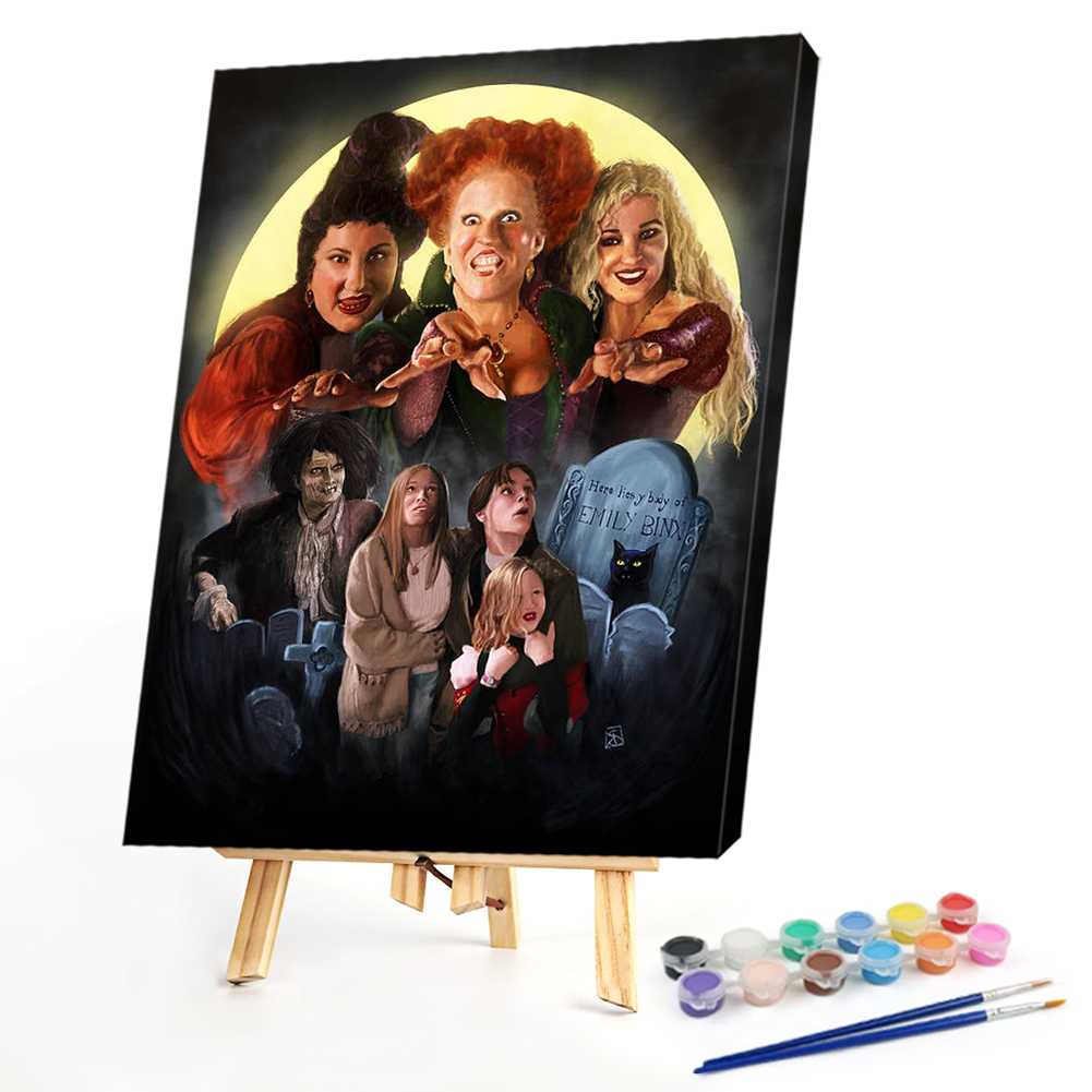 

40*50CM - Paint By Numbers - Crazy Witch, 501 Original