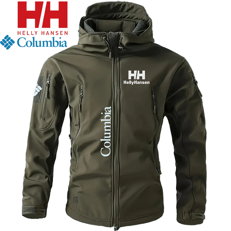 🍁 HellyHansen a Columbia spojily síly, aby vytvořily pánskou taktickou, nepromokavou podzimní bundu pro outdoorové aktivity.