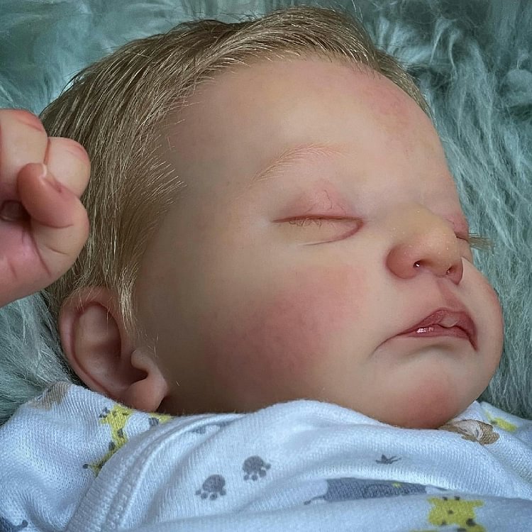  17" Asleep Reborn Baby Boy Ternence,Lifelike Handmade Reborn Doll Set,Gift for Kids - Reborndollsshop®-Reborndollsshop®