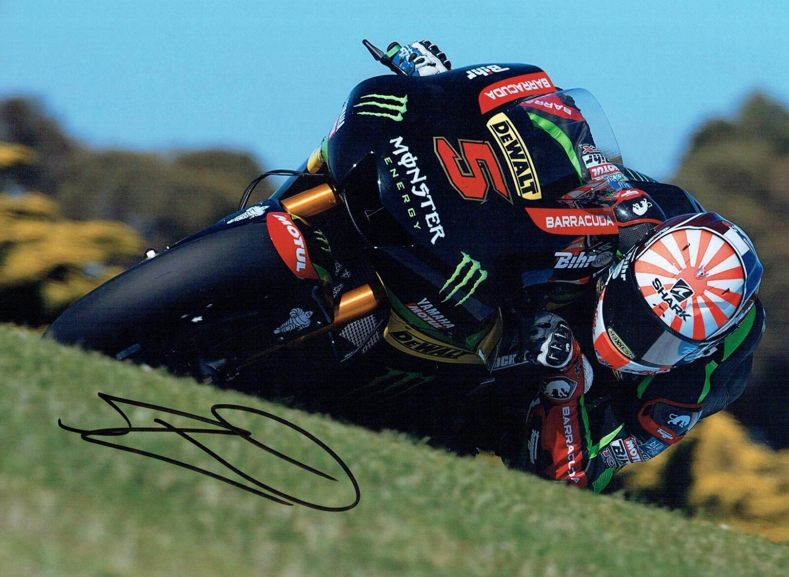 Johann ZARCO 2017 SIGNED MOTOGP AUTOGRAPH 16x12 Photo Poster painting 3 Yamaha Tech 3 AFTAL COA