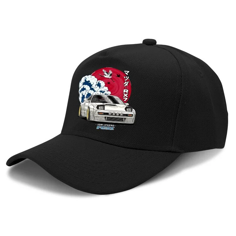 Anime Initial D Graphic Baseball Cap Adjustable Snapback Hats For Women Men Hip Hop Harajuku Trucker Cap Streetwear Dad Hats