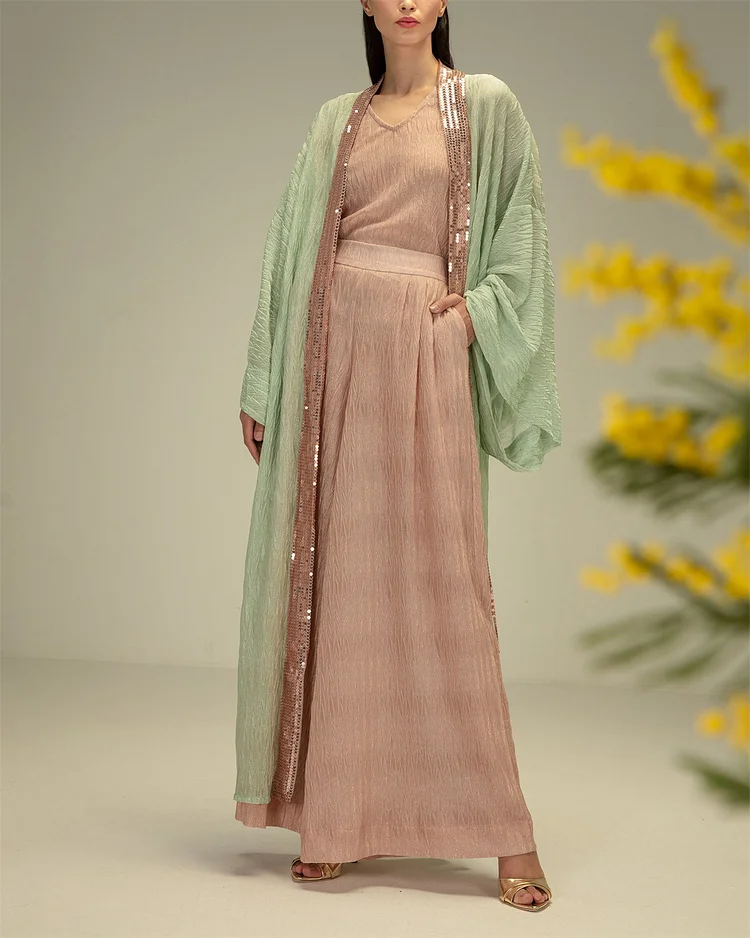 Women's sequin fashion robe dress