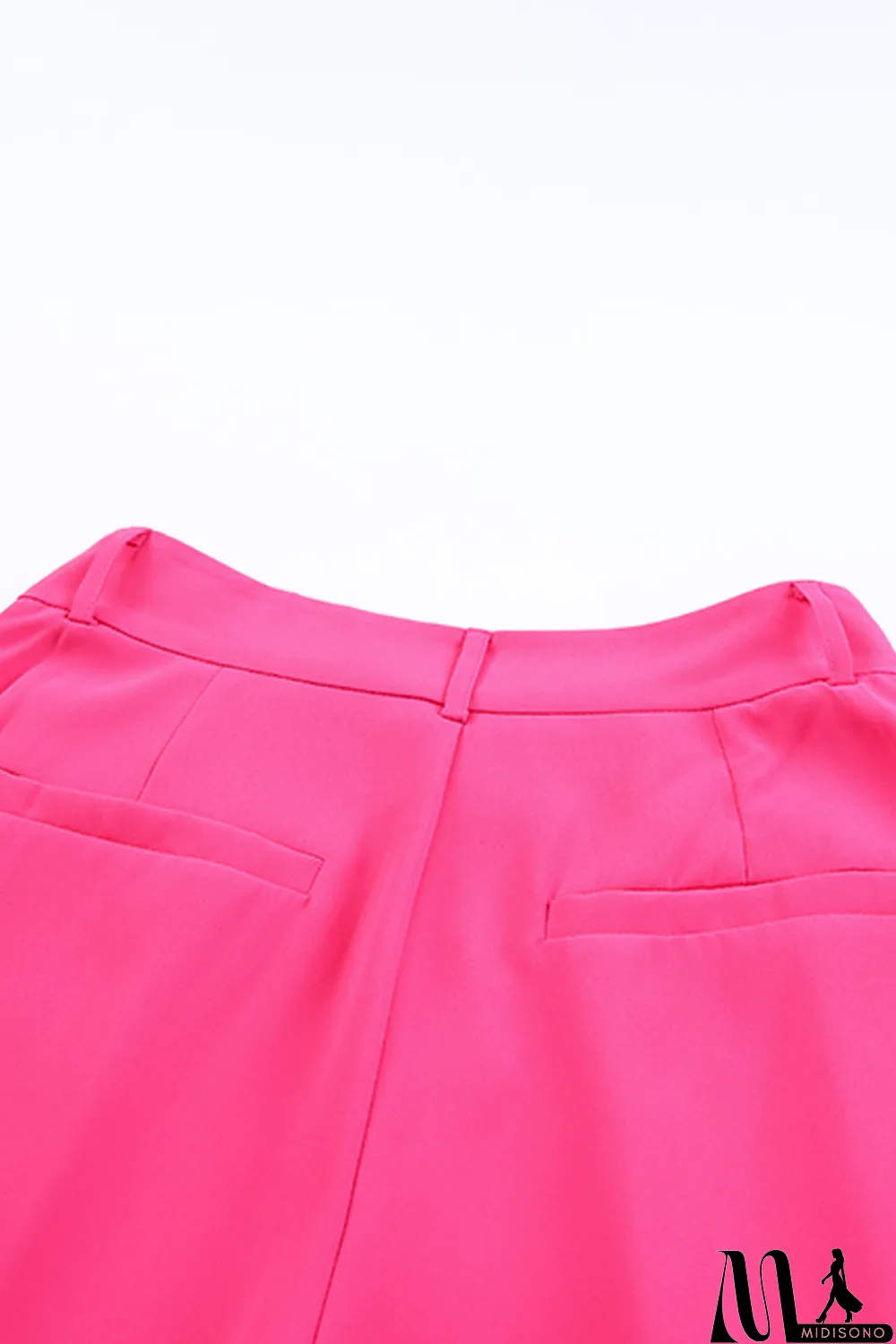 MidiSono - Rose Pleated High Waist Wide Leg Casual Pants