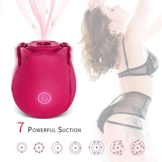 rose vibrator · portable rose toy with a powerful suction
