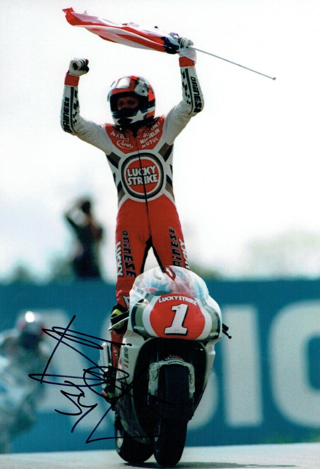 Kevin SCHWANTZ SIGNED Motorcycle Grand Prix Champion Photo Poster painting AFTAL RD COA Legend