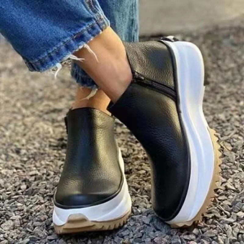 Breakj Boots for Women Platform Shoes Wedges Designer Brand Luxury Women Shoes 2021 Booties Woman Fall Shoes Zapatos De Mujer