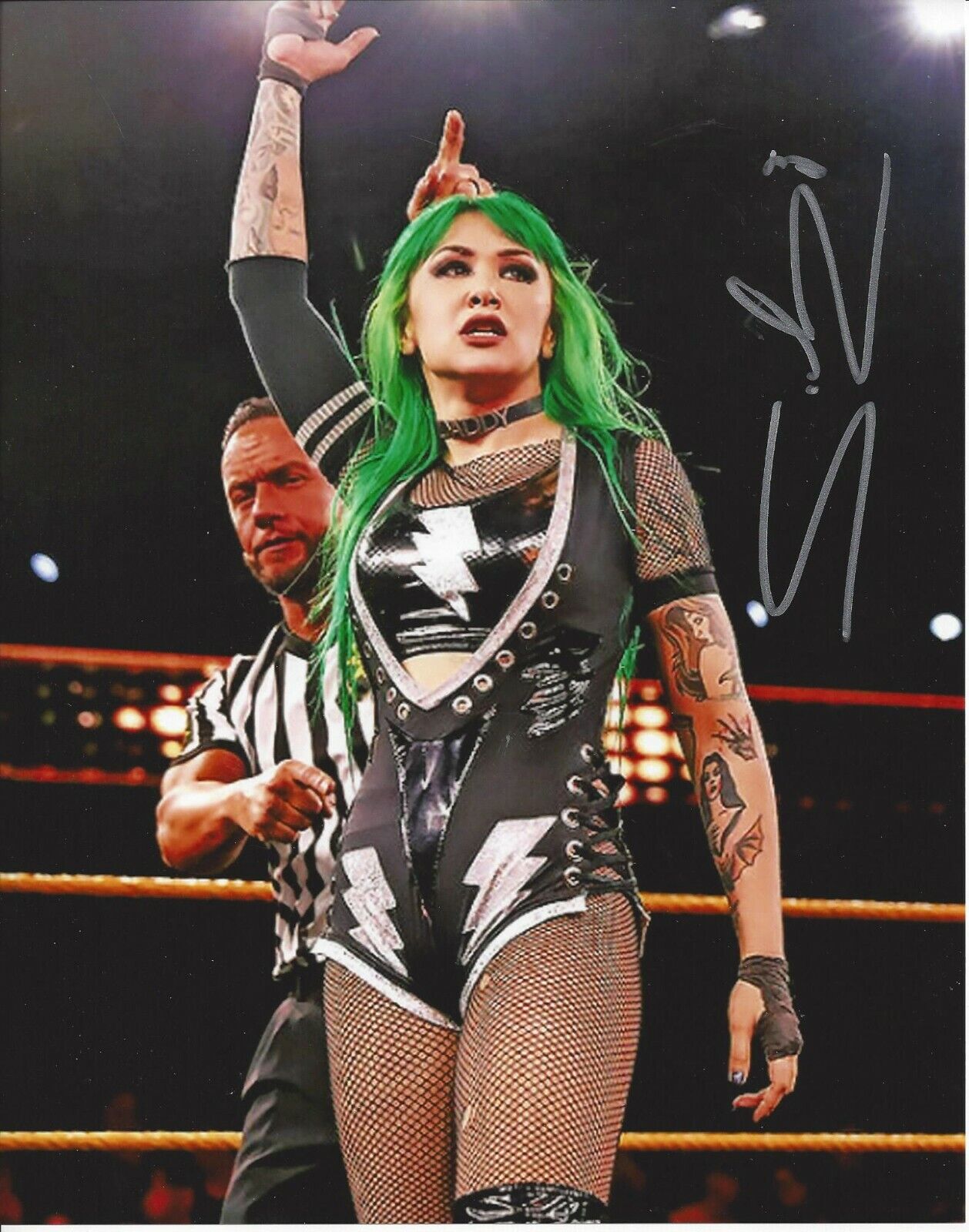 Shotzi Blackheart autographed 8x10 Sexy Hot In Person TNA WWE Shimmer RISE #3