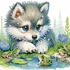 Diamond Painting-DIY Crystal Rhinestone Wolf