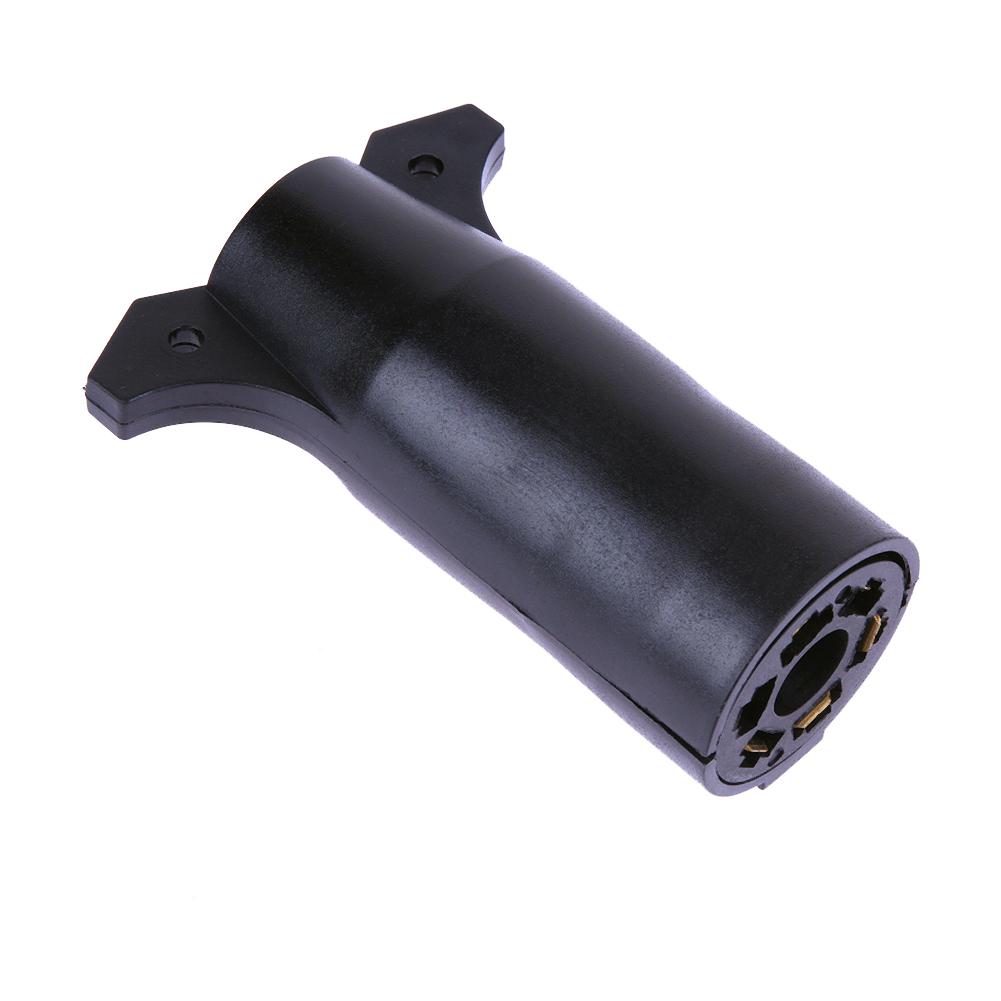 

7 Way Round to 6 Pin Trailer Plug Light Adapter RV Connector, 501 Original