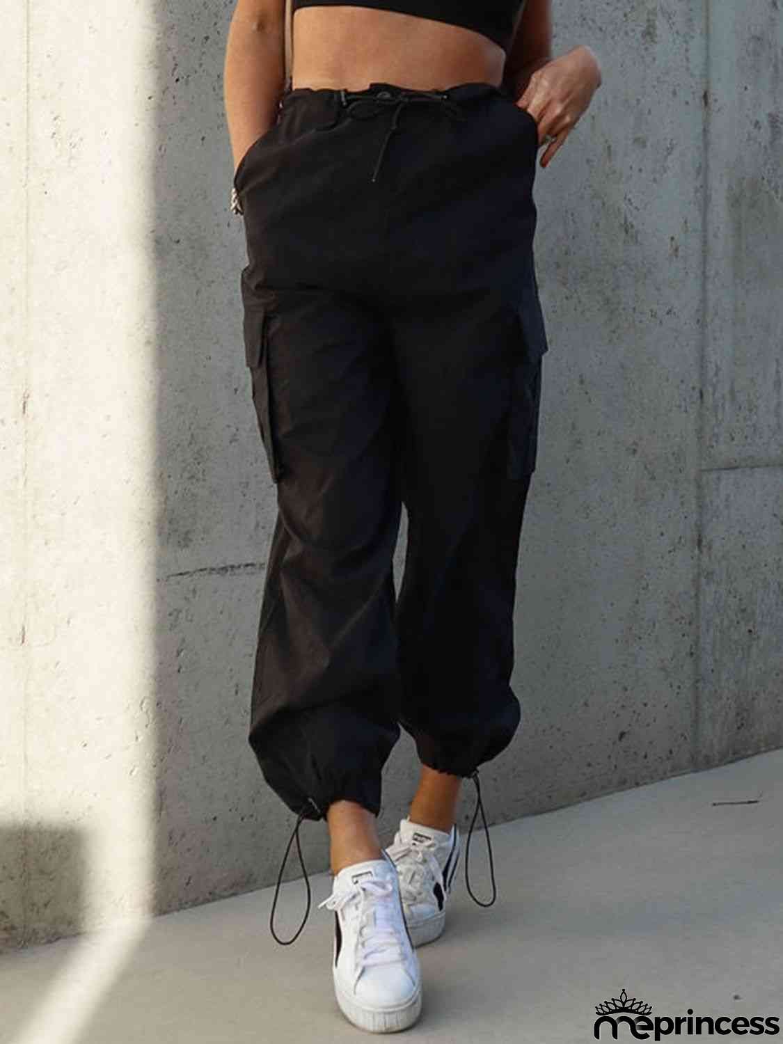Drawstring Pants with Pockets