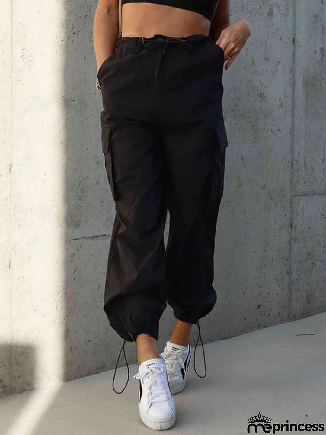 Drawstring Pants with Pockets
