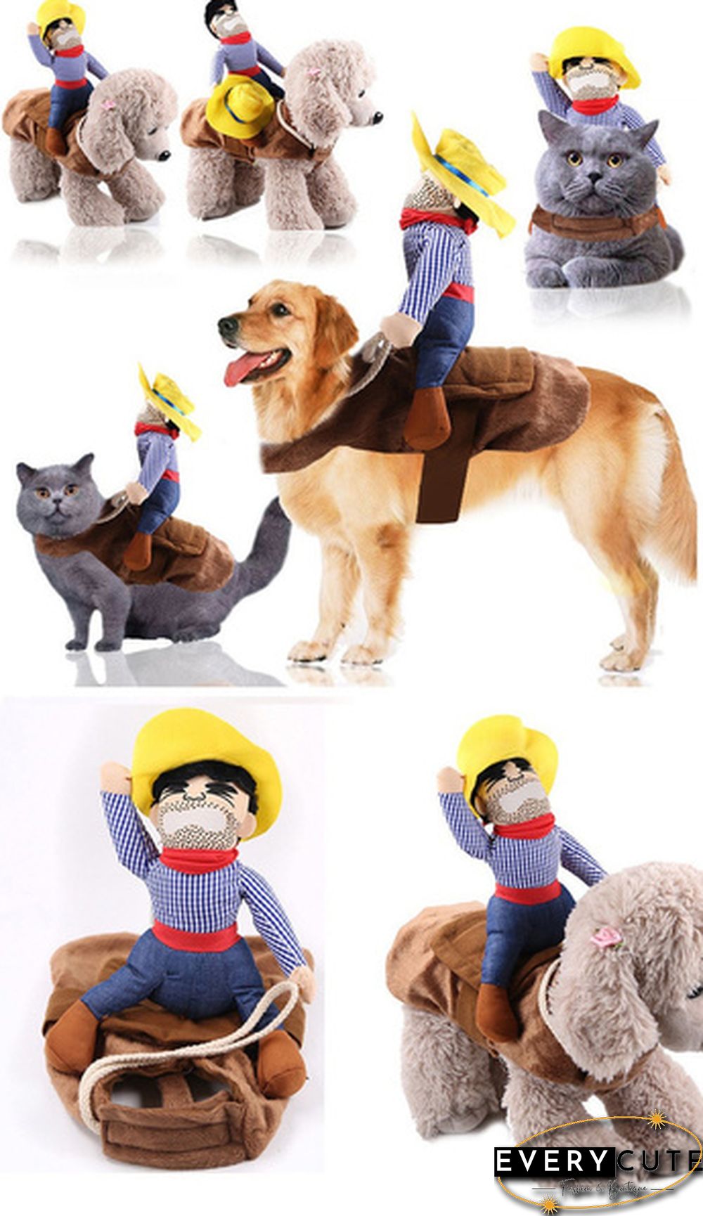 Running Santa Christmas Pet Costumes Santa Dog Costume Dog Apparel Party Dressing up Clothing for Small Large Dogs Cats Clothes Pet Outfit