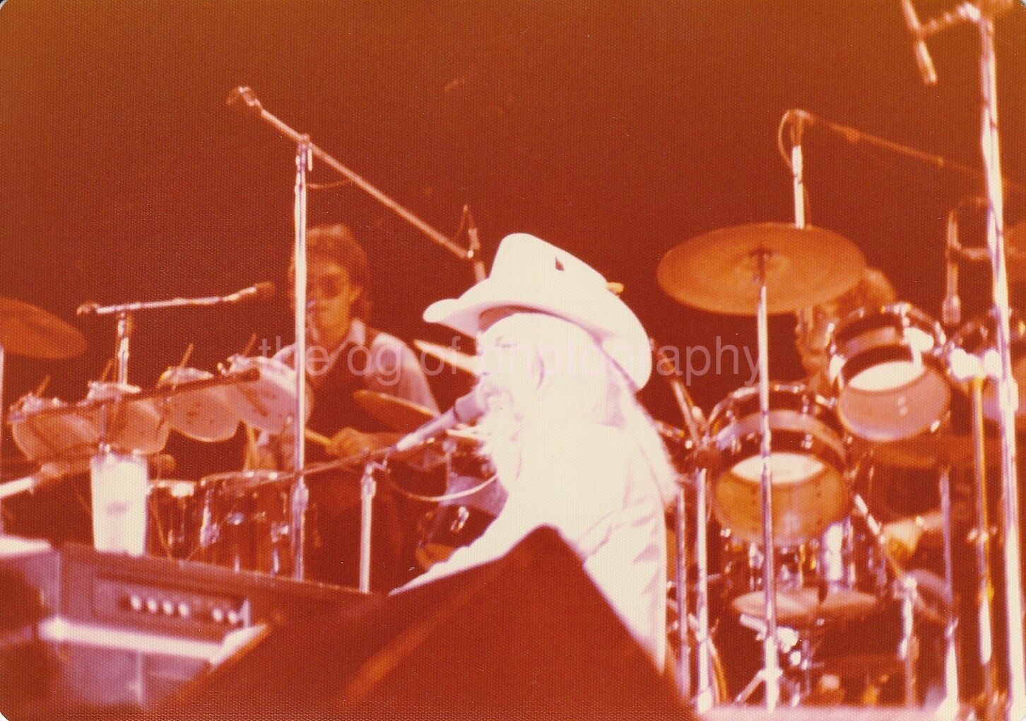 LEON RUSSELL Vintage FOUND Photo Poster painting 70's ColorConcert Snapshot 86 28
