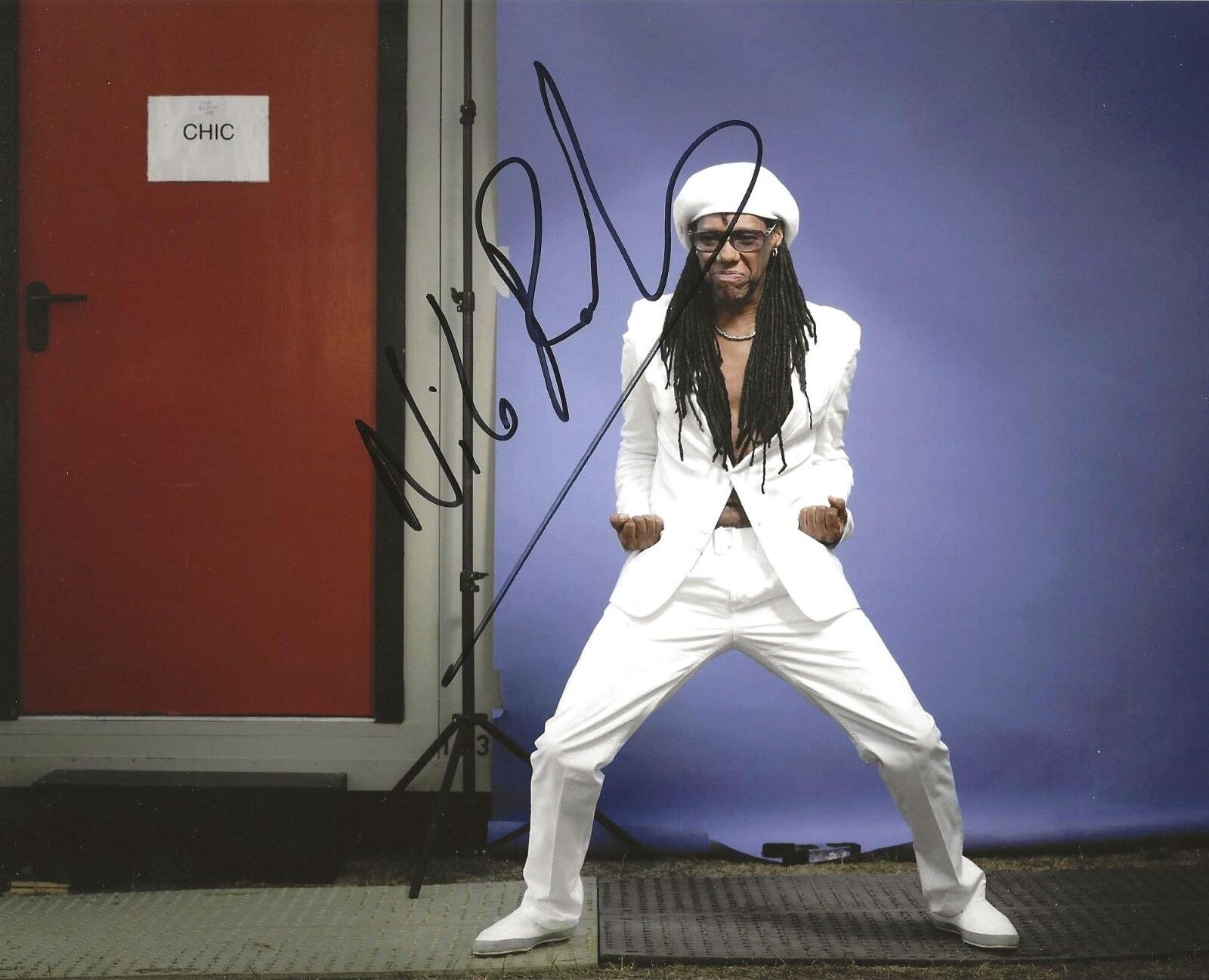 Nile Rodgers of Chic REAL hand SIGNED Photo Poster painting #2 COA Autographed