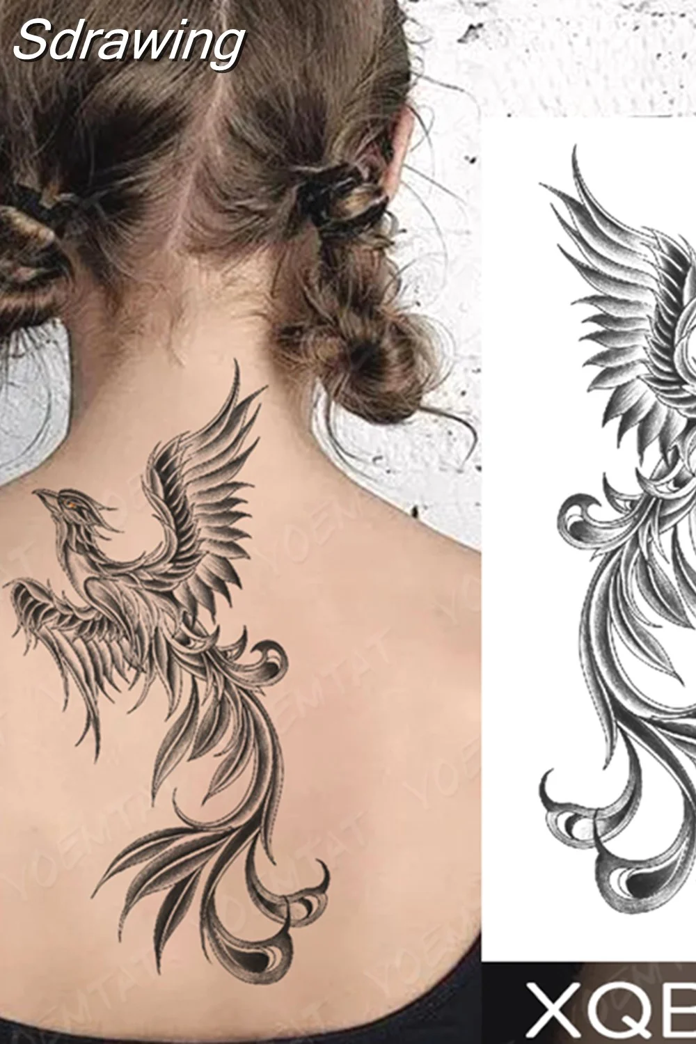 Sdrawing Temporary Tattoo Sticker Butterfly Flower Totem Flash Tatto Y2k Style Body Art Arm Leg Waist Fake Tatoo Men Women