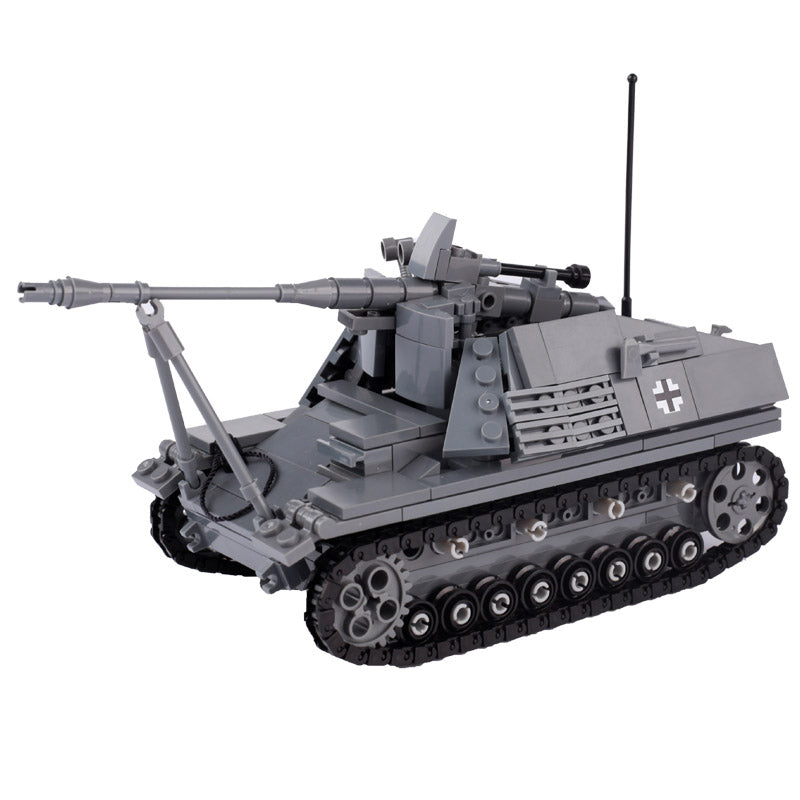 WW2 German Nashorn Tank Destroyer Custom Military MOC Minifigure Bricks monstertoys