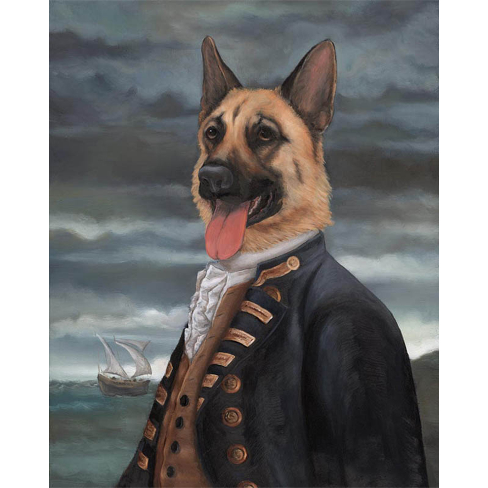 Gentleman Dog-Paint by Numbers-16"x20"/40x50cm