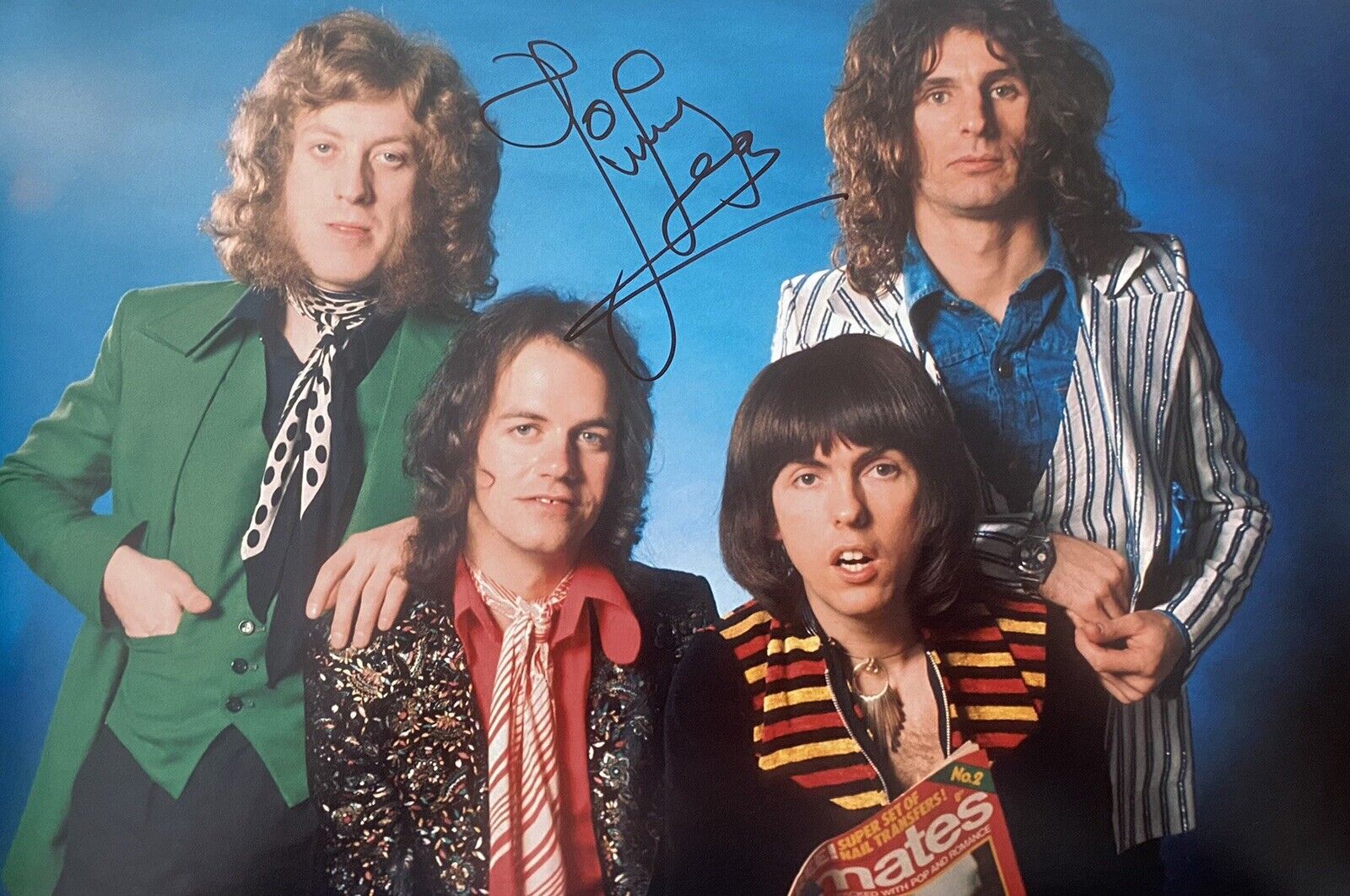 Jim / James Lea Genuine Hand Signed Slade 12x8 Photo Poster painting 5