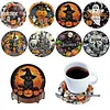 8pcs Full Drill DIY Gem Art Diamond Painting Set(Halloween Spooky)