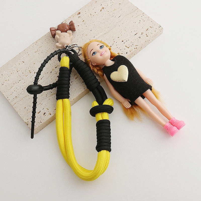 Cloth Color Block Bag Charms