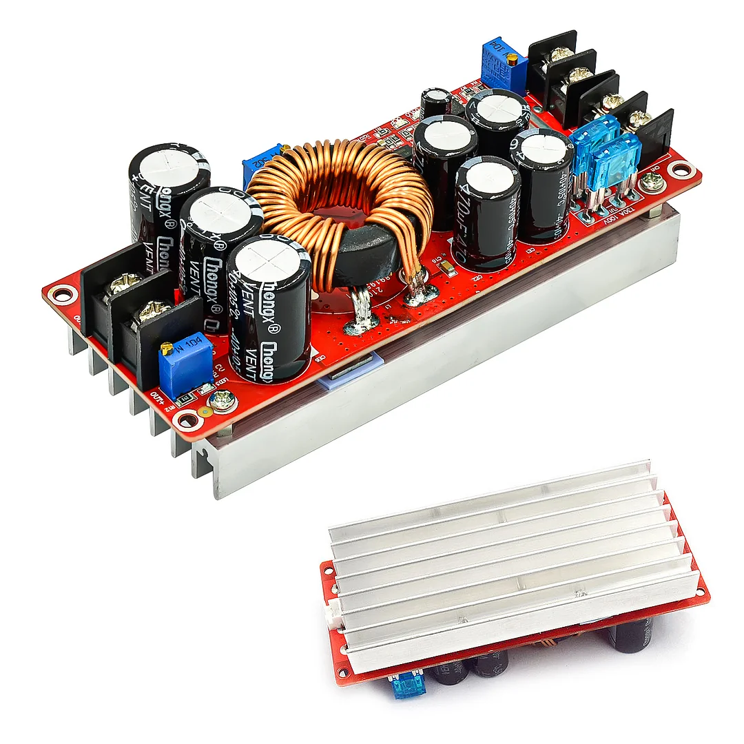 1200W 20A IN 8-60V OUT 12-83V With Heat Sink 12V to 24V 48V DC Converter Boost Step up Power Supply Module