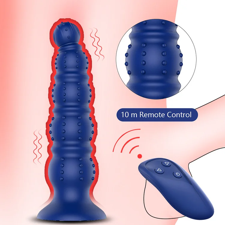 Wireless Remote Anal Dildo Vibrator Male Prostate Massager G-spot Stimulator